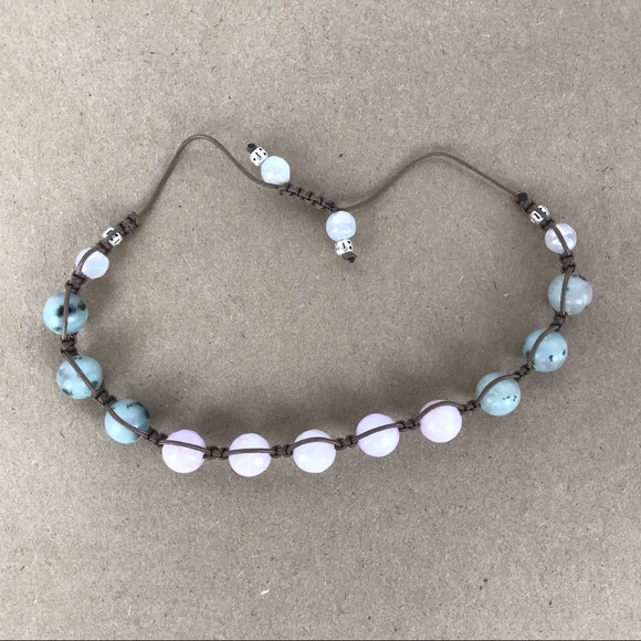 Handmade} Lavender Jade & Sesame Jasper Bracelet - Picture 4 of 4